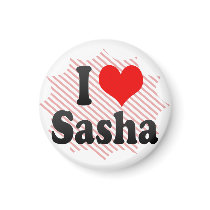 I love Sasha Refrigerator Magnets