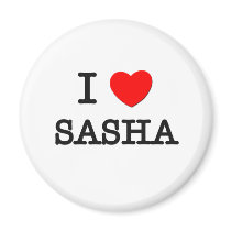 I Love Sasha Magnets