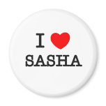 I Love Sasha magnets