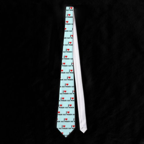 I Love SAT WORDS Neck Tie