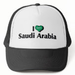 I Love Saudi Arabia Flag hats