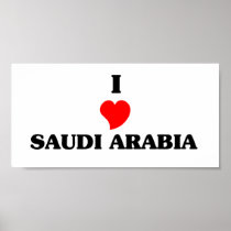 I Love Saudi Arabia Posters
