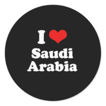 I Love Saudi Arabia Tshirt Sticker