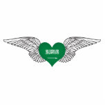 I Love Saudi Arabia -wings Cut Outs