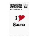 I Love Sauna postage by Peacock_Cards I Love Sauna postage