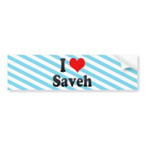 I Love Saveh, Iran Bumper Stickers