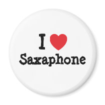 I love Saxaphone heart custom personalized magnets by funnycustomtshirts I love Saxaphone heart custom personalized magnets
