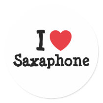 I love Saxaphone heart custom personalized stickers by funnycustomtshirts I love Saxaphone heart custom personalized stickers