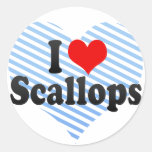 I Love Scallops Sticker