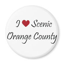 I Love Scenic Orange County magnets