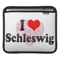 I Love Schleswig, Germany Sleeve For Ipads