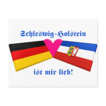 I Love Schleswig-Holstein ist mir lieb postcards by Vexillophile I Love Schleswig-Holstein ist mir lieb postcards
