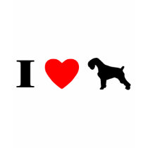 I Love Schnauzers Ladies T-Shirt by MenagerieMayhem I Love Schnauzers Ladies T-Shirt