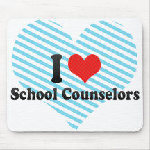 I Love School Counselors Mouse Pads