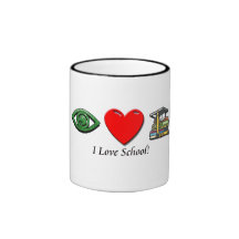 I Love School Mug