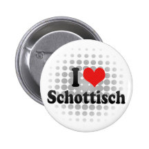 I Love Schottisch Pinback Button