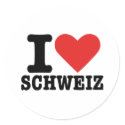 I love Schweiz - Switzerland stickers