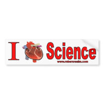 I Love Science bumper stickers