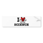 I Love Science Bumper Sticker