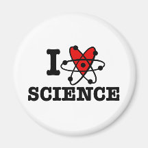 I Love Science Fridge Magnet