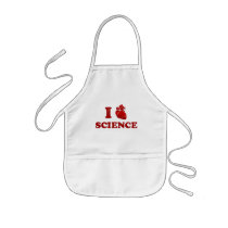 i love science / i heart science / anatomy apron