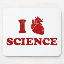 i love science / i heart science / anatomy mouse pads
