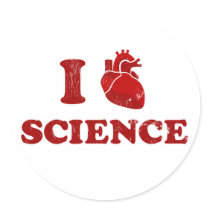 i love science / i heart science / anatomy sticker