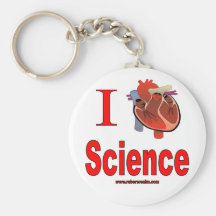 I Love Science Key Chain