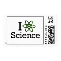 I Love Science Postage