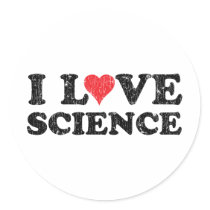 I Love Science stickers