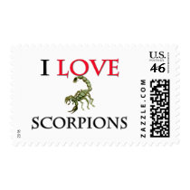 I Love Scorpions Postage Stamps