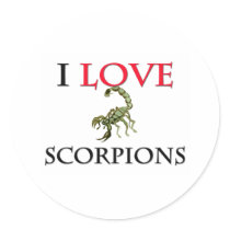 I Love Scorpions stickers by tshirtshirts I Love Scorpions stickers