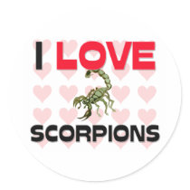 I Love Scorpions stickers by AnimalShirts I Love Scorpions stickers