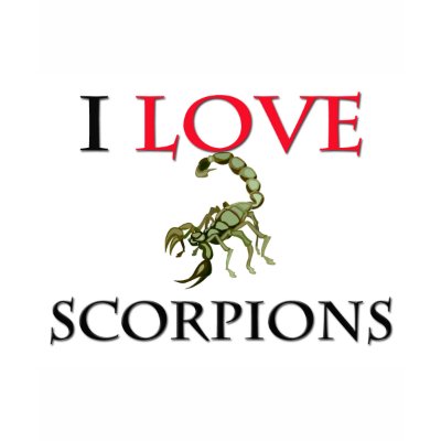 I Love Scorpions Tee Shirt by tshirtshirts