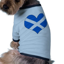 I Love Scotland Doggie T-shirt