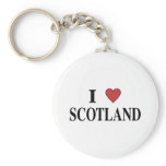 I Love Scotland Keychain