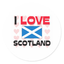 I Love Scotland stickers