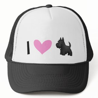 I Love Scottish Terriers Hat