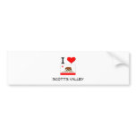 I Love SCOTTS VALLEY California Bumper Sticker