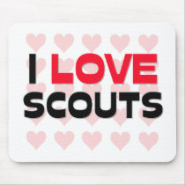 I LOVE SCOUTS mousepads