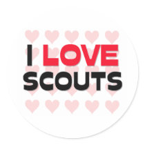 I LOVE SCOUTS stickers
