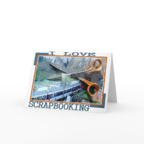 I LOVE SCRAPBOOKING CARD