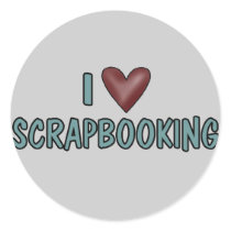 I Love Scrapbooking stickers