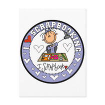 I Love Scrapbooking Tshirts and Gifts postcards