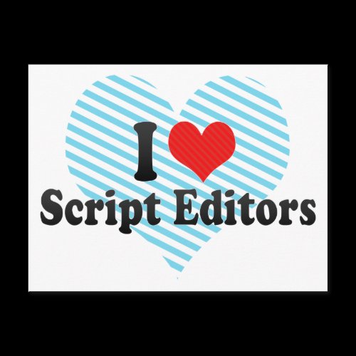 I Love Script Editors Postcard