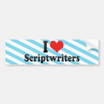 I Love Scriptwriters Bumper Sticker