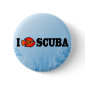 I Love Scuba Round Button