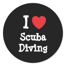 I love Scuba Diving heart custom personalized stickers by funnycustomtshirts I love Scuba Diving heart custom personalized stickers