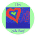 I Love Scuba Diving! stickers