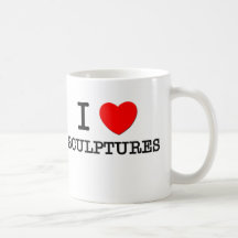 I Love Sculptures Coffee Mug